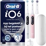 Oral-B Elektrische Zahnb&uuml;rste iO 6 Duo, 3 Aufsteckb&uuml;rsten, Grau und Rosa