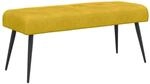 vidaXL Bank mit Knopfheftung Gelb 110 x 40 x 46 cm Samt