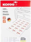 Kores Folien Etiketten transparent Laser+Kopierer 97,0 x 42,3mm 10 Blatt 120