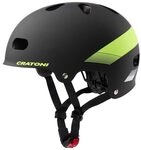 Cratoni Unisex &ndash; Erwachsene C-Mate fahrradhelm, schwarz-Lime matt, S/M...
