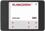 SANDISK 320 SATA SSD 2 TB (2,5&rdquo;/7 mm, bis zu 545 MB/s Lesegeschwindigkeiten,