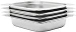 vidaXL Gastronormbeh&auml;lter 4 Stk. GN 1/2 65 mm Edelstahl