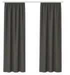 Bestlivings Dekoschal Ellen 2er Pack inkl. Raffhalter (140x175cm / Anthrazit)...