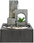 Dehner Zimmerbrunnen Mana, Indoor-Brunnen, mit LED-Beleuchtung, ca 23x27x23 cm,