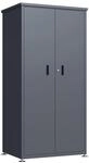 DEGAMO Gartenschrank L&Uuml;BECK aus Stahl 90x187cm, verzinkt + pulverbeschichtet,