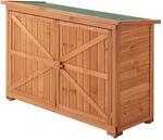[en.casa] Ger&auml;teschrank Kerteminde 88 x 128 x 50 cm Kaminholzlager...