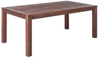 Rustikaler Gartentisch dunkelbraun Eukalyptusholz 180 x 100 cm Tuscania