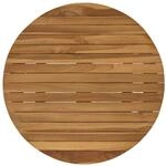vidaXL Tischplatte &Oslash; 60 x 3,5 Rund Massives Teakholz Natur