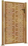 vidaXL Gartentor 100x125 cm Cortenstahl Quadratisches Design