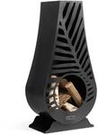 CookKing Gartenkamin Lima Schwarz - Feuertonne & Feuerstelle f&uuml;r entspannte...