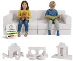 Juskys&reg; Kindersofa Kayo &ndash; Cord, modular & weich, Sofa f&uuml;r Kinderzimmer &