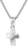 trendor Silber Kinder-Halskette mit Kreuz-Anh&auml;nger 35787