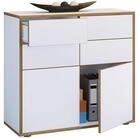 VCM Holz Kommode | Sideboard mit Dreht&uuml;ren und Schubladen | B&uuml;rom&ouml;bel |...