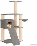 vidaXL Katzennbaum mit Sisal-Kratzs&auml;ulen Hellgrau 173 cm