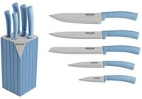 Michelino 6-tlg. Messerblock Serie Alythia Klingen K&uuml;chenmesser Kochmesser...