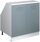 Vicco Dachschr&auml;genschrank Rion, Blau-Grau/Wei&szlig;
