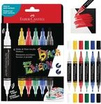 FABER-CASTELL - Acrylmarker Shake & Paint Black Edition, 6 Stifte