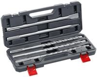 kwb SDS-Max Hammerbohrer und Mei&szlig;el-Set f&uuml;r Bohrhammer, 5-teiliger Stein- u.