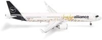 Herpa Modellflugzeug Lufthansa Airbus A321neo Help Alliance, Miniatur im Ma&szlig;stab