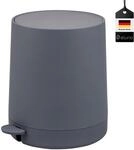eluno Kosmetikeimer TESERO mit Soft-Touch Oberfl&auml;che, Treteimer 4 Liter