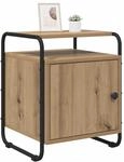 vidaXL Nachttisch Artisan-Eiche Holzwerkstoff