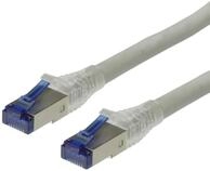 ROLINE Patchkabel Kat.6A (Class EA) S/FTP (PiMF), Massivdraht, grau, 50 m