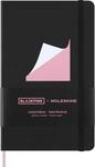 Moleskine X Blackpink Notizbuch L/A5, liniert, fester Einband, Schwarz