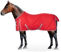 Equinate Regendecke Springfield Weidedecke mit Fleece 125cm Rot