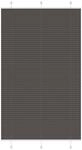 vidaXL Plissee Schwarz 120x200 cm Stoffbreite 119,4 cm Polyester