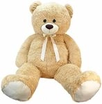 BEMIRO Riesen-Teddyb&auml;r XXL Pl&uuml;schtier mit Schleife, 150 cm