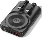 All-IN-ONE Powerbank 10.000 mAh Schwarz &ndash; 22,5W Schnellladen, PD20W, 15W...