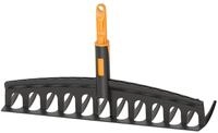 Fiskars OneClick Universalrechen, Rechen-Aufsatz f&uuml;r Gras und Laub | M&uuml;heloses