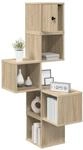 vidaXL Wand-Eckregal Sonoma-Eiche 48 x 48 x 120 cm Holzwerkstoff