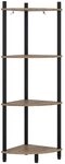 Vicco Eckregal Bivio, Goldkraft Eiche/Anthrazit, 29 x 102.5 cm