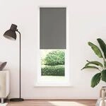 vidaXL Verdunkelungsrollo Grau 75x230 cm Stoffbreite 70,7 cm Polyester