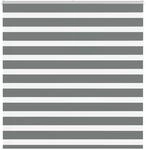 vidaXL Doppelrollo Dunkelgrau 140x150 cm Stoffbreite 135,9 cm Polyester