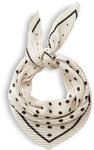 OPUS Damen Tuch | Plissiertes Satintuch mit Polka Dot Print light cotton, 0