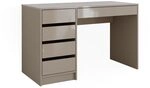 Vicco Schreibtisch Sherry, Greige Hochglanz, 55 x 120 cm