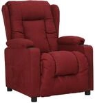 vidaXL Relaxsessel Weinrot Stoff