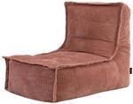 Icon Dolce Cord Sitzsack-Liege mit F&uuml;llung, Rosa