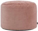 Icon Milano Cord Sitzsack Hocker mit F&uuml;llung, Rosa