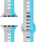 NALIA Motion Silikon Armband kompatibel mit Apple Watch Armband iWatch Series