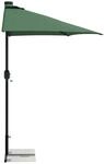 vidaXL Halb Sonnenschirm Basisrahmen Schwarz Stahl for 32-38 mm Pole