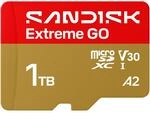 SanDisk Extreme GO microSDXC 1 TB UHS-I bis 240 MB/s Lesen V30 A2
