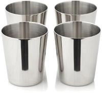 EDZARD 4er Set Schnapsbecher Boy, 2 cl, versilberter mini Becher