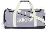 adidas Unisex Essentials Linear Duffel Bag Duffel_Bag, Slate/Ivory, M