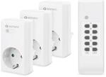 sonero Funksteckdosen Set: 3X Funksteckdose und 1x Funkfernbedienung, 1100 Watt, max.