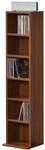 [en.casa] CD Regal Tynset DVD Regal mit 6 Ablagef&auml;chern CD Aufbewahrung 90 x...