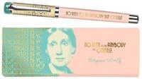 moses. libri_x Tintenroller Virginia Woolf, Tintenschreiber aus Metall mit blauer