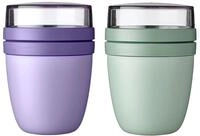 Mepal | Lunchpot Ellipse Mixed | Vivid Lilac + Nordic Sage | M&uuml;slibecher to go 